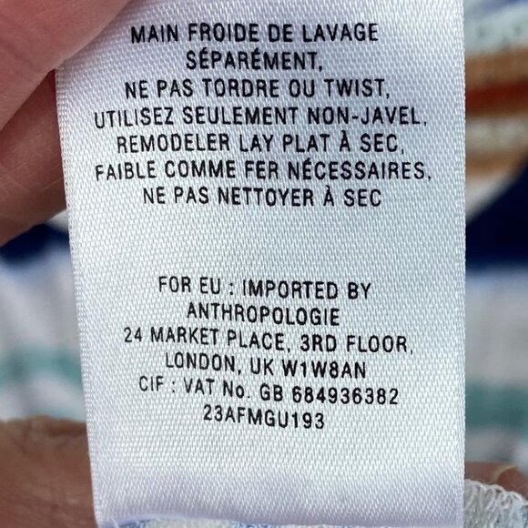 Anthropologie Vanessa Virginia Sagebrush Tank Top Size XS Drape Neck Blouse Boho - Picture 6 of 7